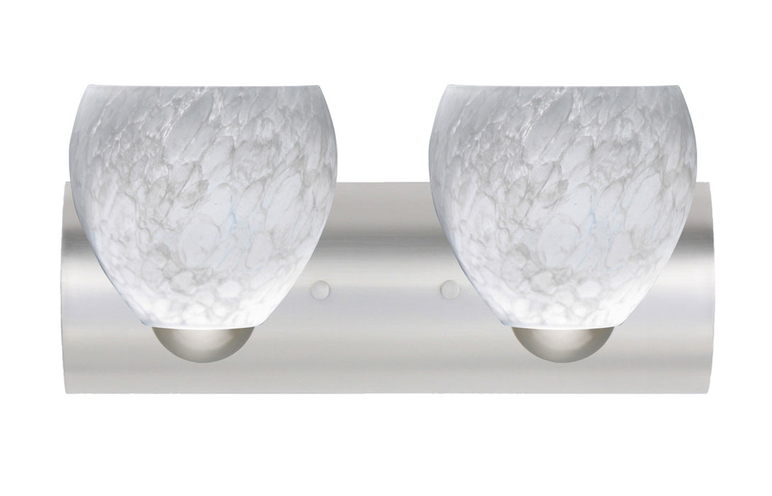 Besa 2WZ-412219-LED-SN Wall Sconce, Satin Nickel