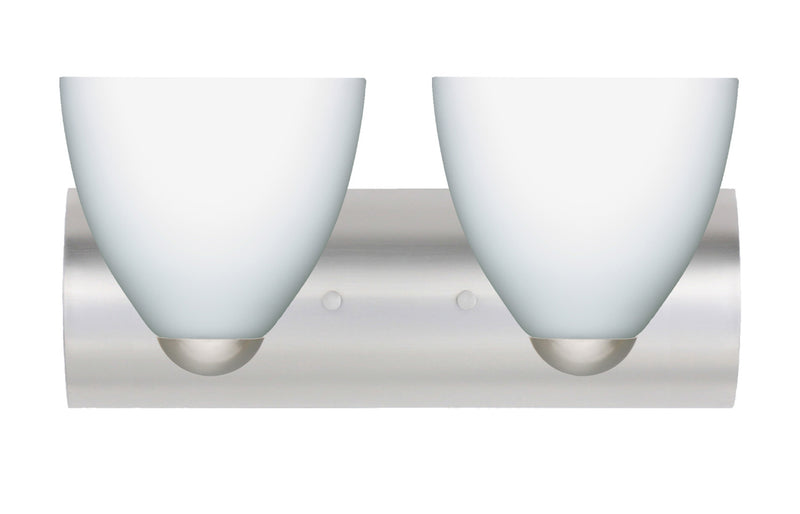 Besa 2WZ-757207-LED-SN Wall Sconce, Satin Nickel