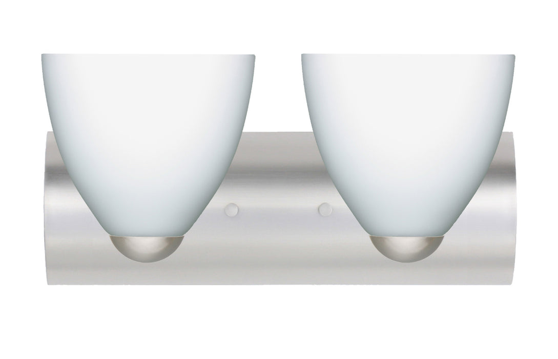 Besa 2WZ-757207-LED-SN Wall Sconce, Satin Nickel