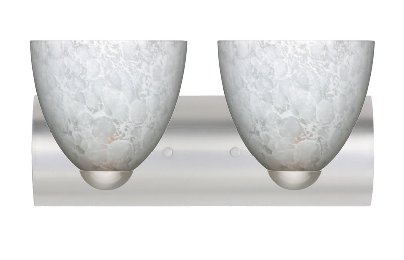 Besa 2WZ-757219-LED-SN Wall Sconce, Satin Nickel