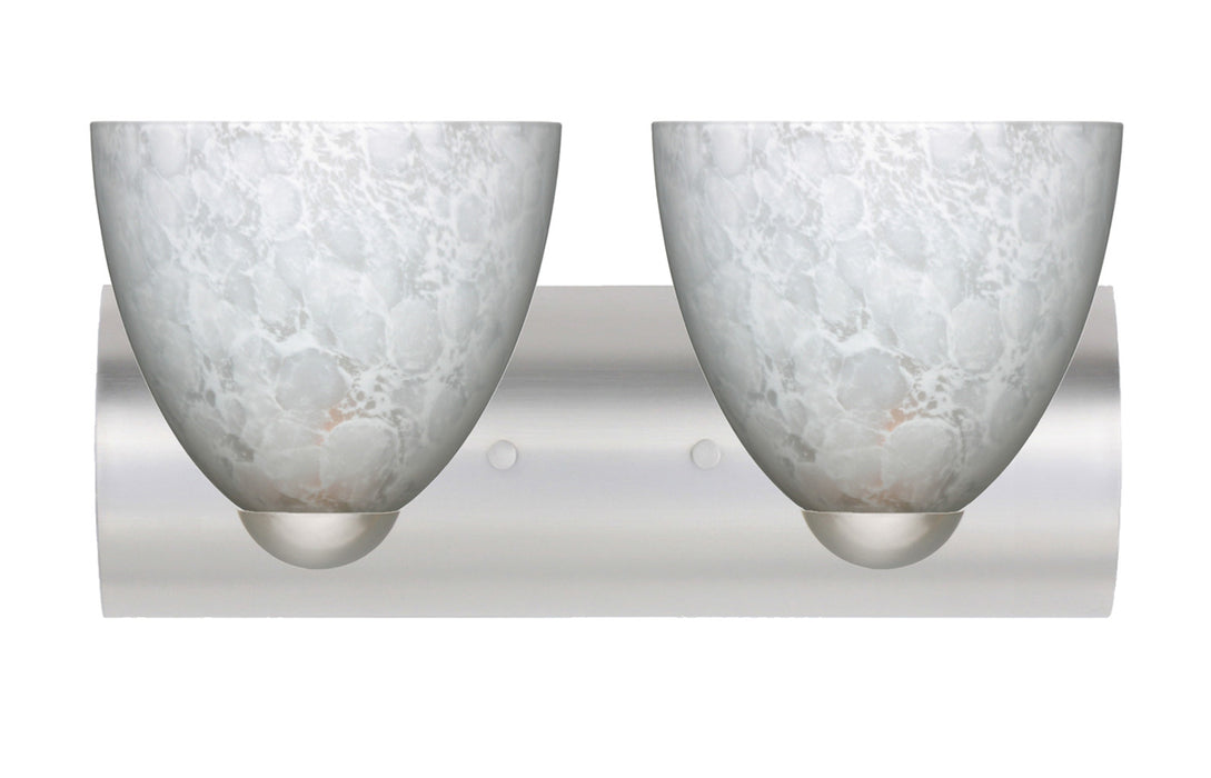 Besa 2WZ-757219-LED-SN Wall Sconce, Satin Nickel