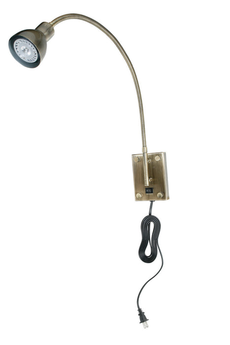 Cal Lighting BO-119-AB LED Wall Lamp, Antique Brass