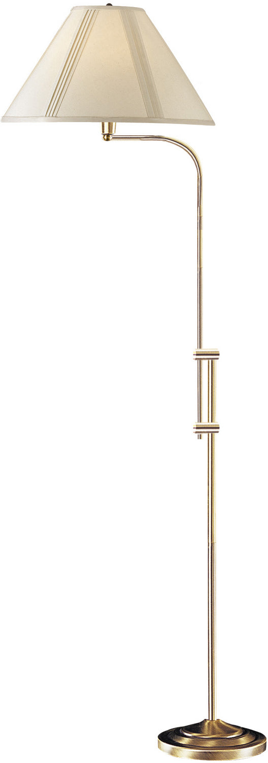 Cal Lighting BO-216-AB One Light Floor Lamp, Antique Brass