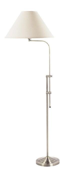 Cal Lighting BO-216-BS One Light Floor Lamp, Brushed Steel