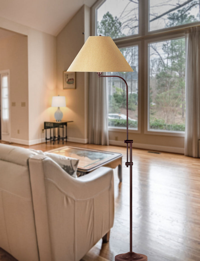 Cal Lighting BO-216-RU One Light Floor Lamp, Rust