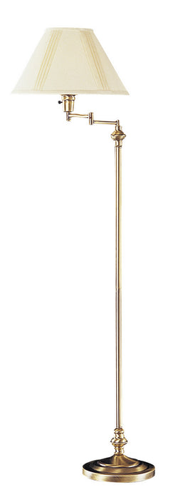 Cal Lighting BO-314-AB One Light Floor Lamp, Antique Brass