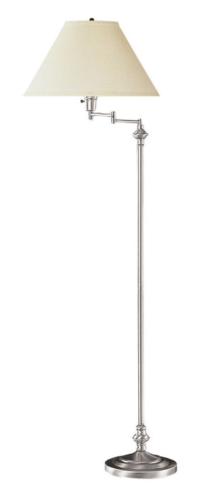 Cal Lighting BO-314-BS One Light Floor Lamp, Brushed Steel