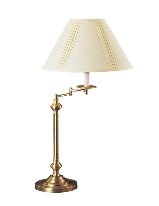 Cal Lighting BO-342-AB One Light Table Lamp, Antique Brass