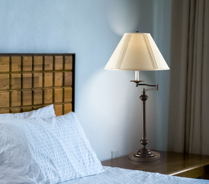 Cal Lighting BO-342-DB One Light Table Lamp, Dark Bronze