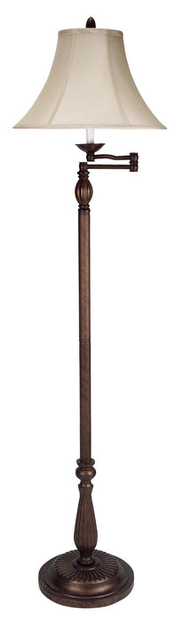 Cal Lighting BO-581SWFL One Light Floor Lamp, Antique Rust