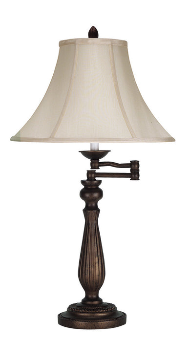 Cal Lighting BO-581TB One Light Table Lamp, Antique Rust