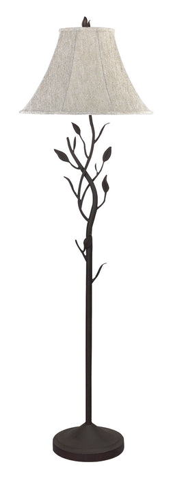 Cal Lighting BO-769 One Light Floor Lamp, Black