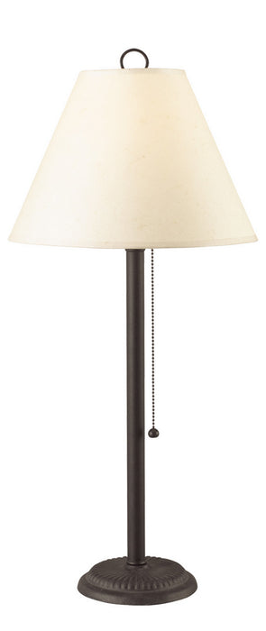 Cal Lighting BO-904TB-OW One Light Table Lamp, Black/Rust