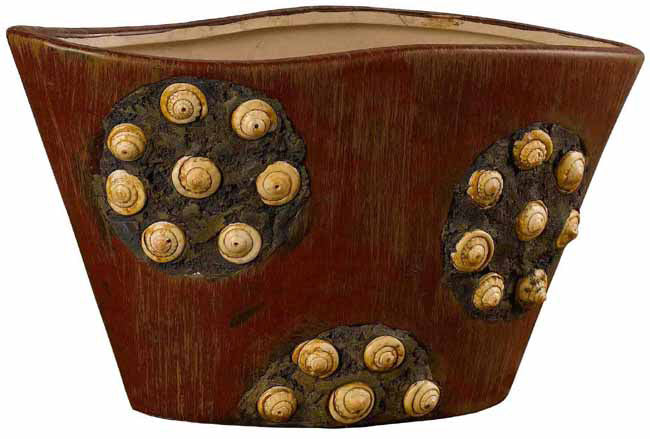 Cal Lighting TA-777XS Vase, Mahogany