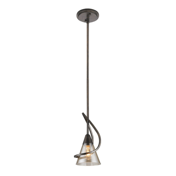 Golden 1648-M1L BUS One Light Mini Pendant, Burnt Sienna