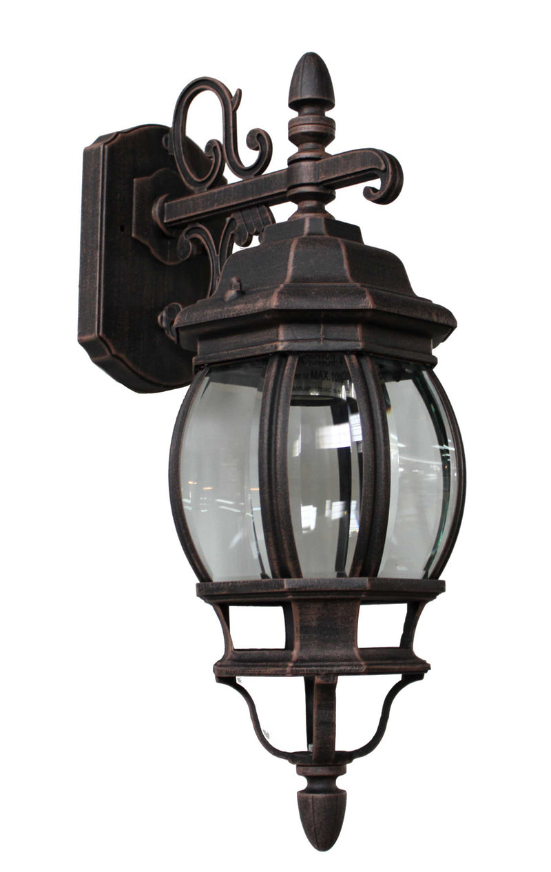 Artcraft AC8091RU One Light Outdoor Wall Mount, Rust