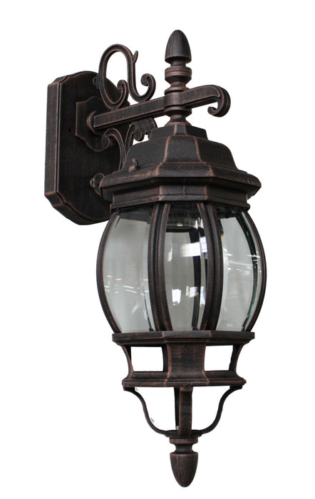 Artcraft AC8091RU One Light Outdoor Wall Mount, Rust