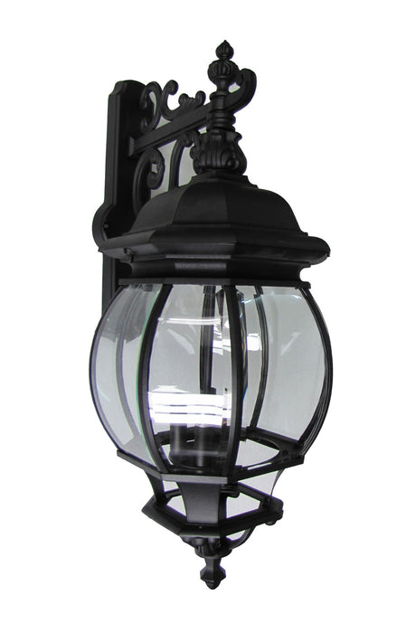 Artcraft AC8491BK Four Light Outdoor Wall Mount, Black