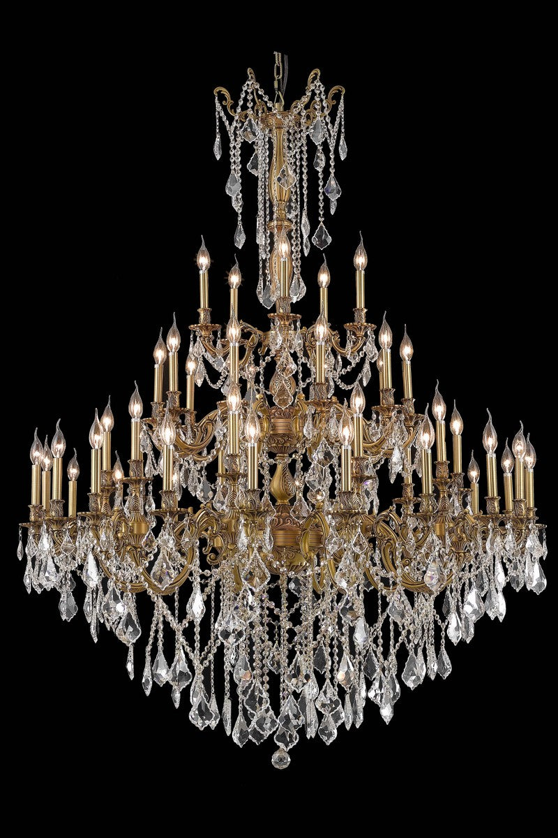 Elegant Lighting 9245G54FG/RC 45 Light Chandelier, French Gold