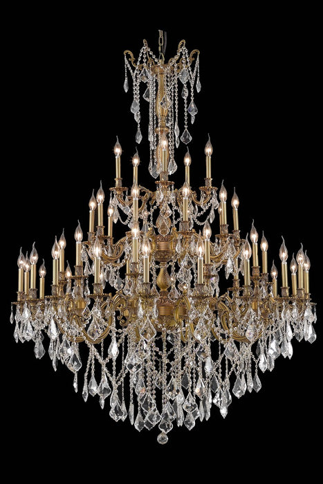 Elegant Lighting 9245G54FG/RC 45 Light Chandelier, French Gold