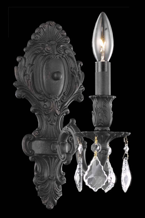 Elegant Lighting 9601W5DB/RC One Light Wall Sconce, Dark Bronze