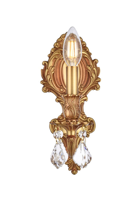 Elegant Lighting 9601W5FG/RC One Light Wall Sconce, French Gold