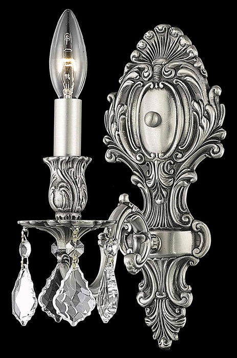 Elegant Lighting 9601W5PW/RC One Light Wall Sconce, Pewter
