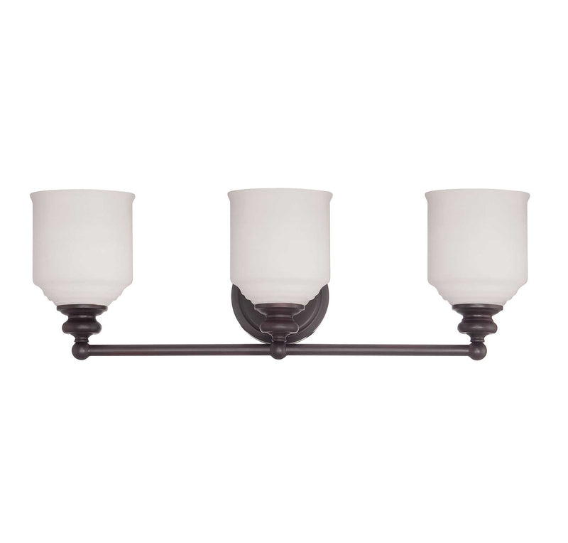 Savoy House 8-6836-3-13 Three Light Bath Bar, English Bronze
