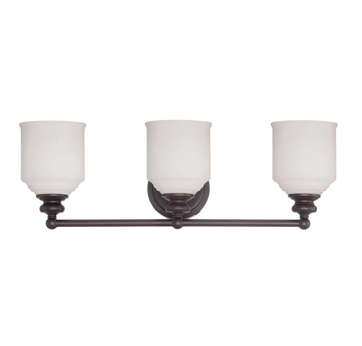 Savoy House 8-6836-3-13 Three Light Bath Bar, English Bronze