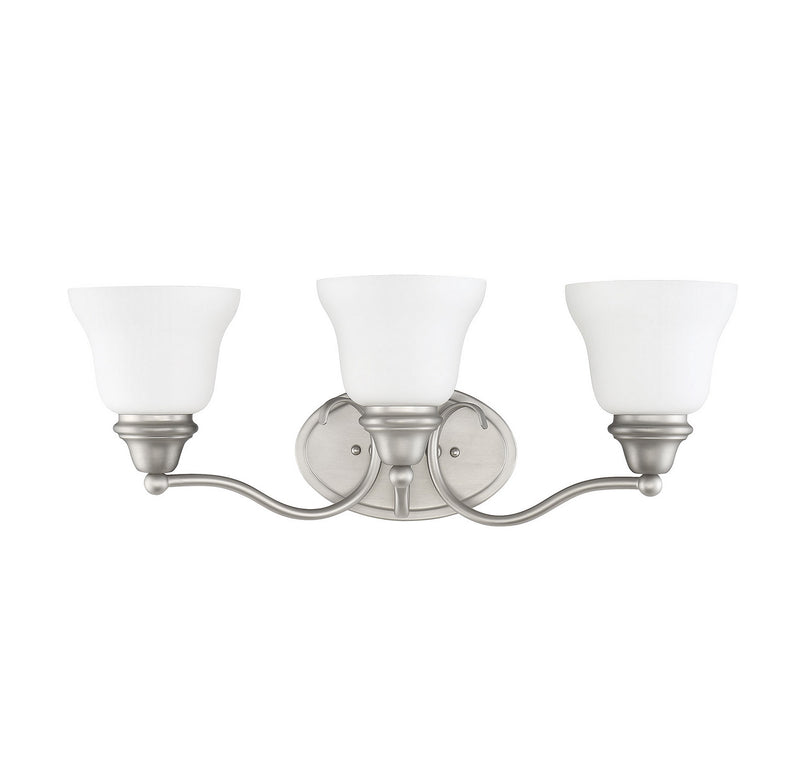 Savoy House 8-6837-3-69 Three Light Bath Bar, Pewter