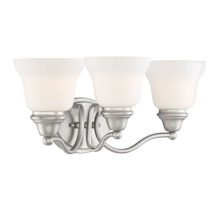 Savoy House 8-6837-3-69 Three Light Bath Bar, Pewter