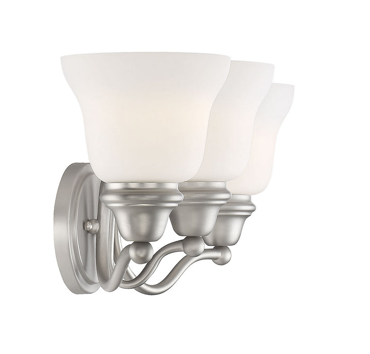 Savoy House 8-6837-3-69 Three Light Bath Bar, Pewter