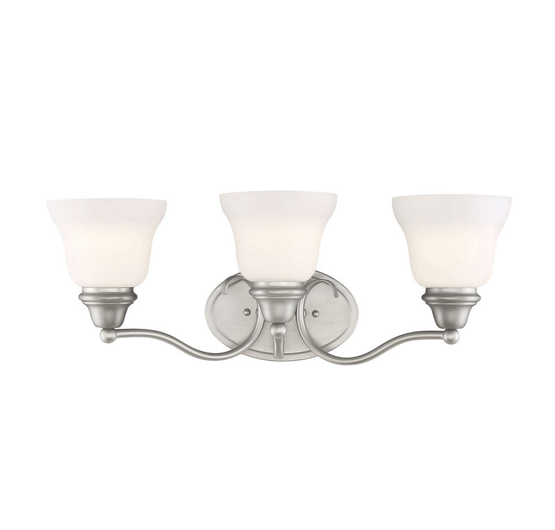 Savoy House 8-6837-3-69 Three Light Bath Bar, Pewter