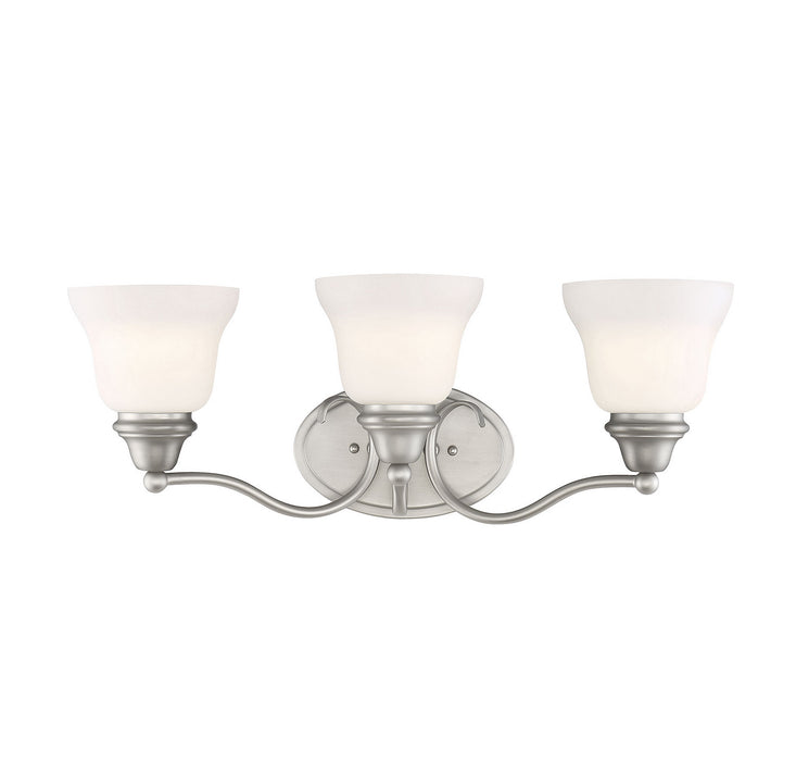 Savoy House 8-6837-3-69 Three Light Bath Bar, Pewter