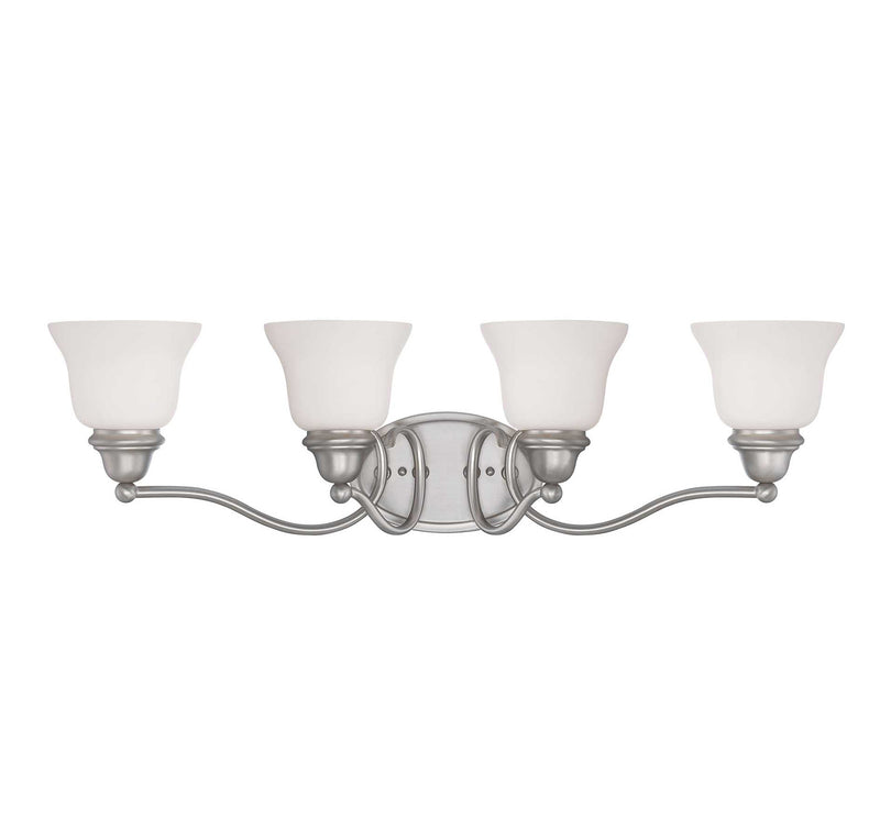 Savoy House 8-6837-4-69 Four Light Bath Bar, Pewter