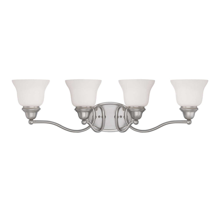 Savoy House 8-6837-4-69 Four Light Bath Bar, Pewter