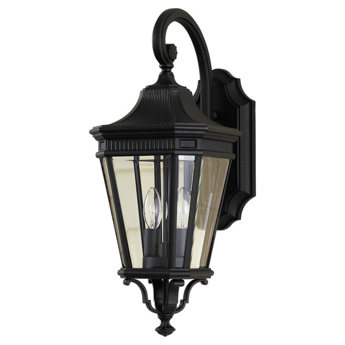 Generation Lighting OL5401BK Two Light Outdoor Fixture, Black