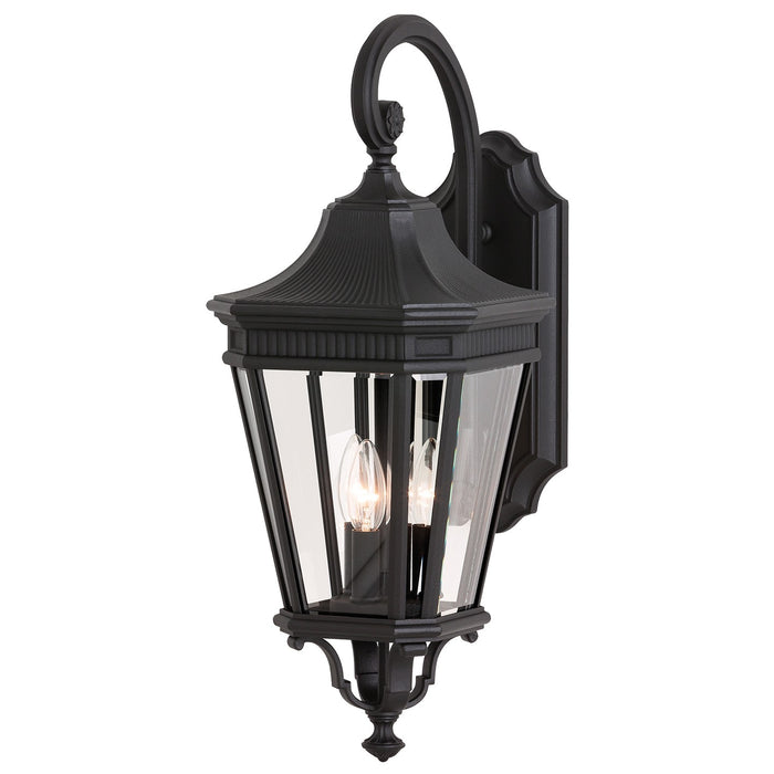 Generation Lighting OL5402BK Three Light Outdoor Fixture, Black