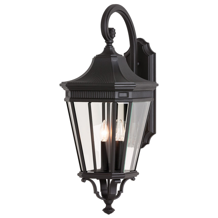 Generation Lighting OL5404BK Three Light Outdoor Fixture, Black