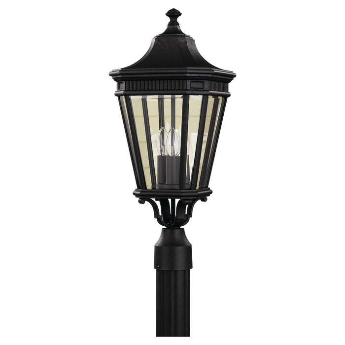 Generation Lighting OL5407BK Three Light Outdoor Fixture, Black