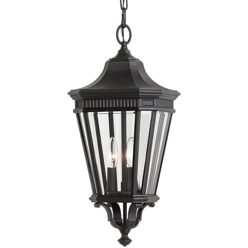 Generation Lighting OL5411BK Three Light Outdoor Fixture, Black