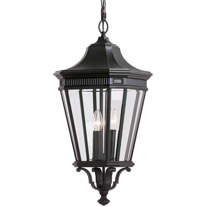 Generation Lighting OL5412BK Three Light Outdoor Fixture, Black