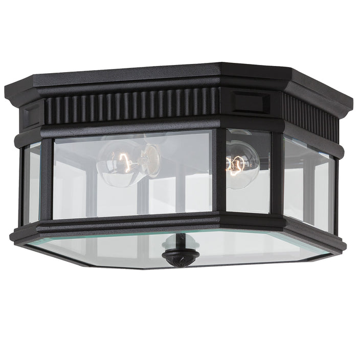 Generation Lighting OL5413BK Two Light Outdoor Fixture, Black