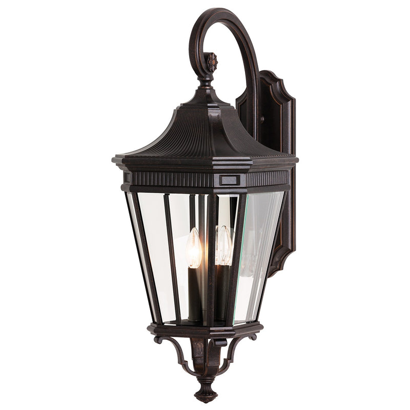 Generation Lighting OL5404GBZ Three Light Outdoor Fixture, Grecian Bronze