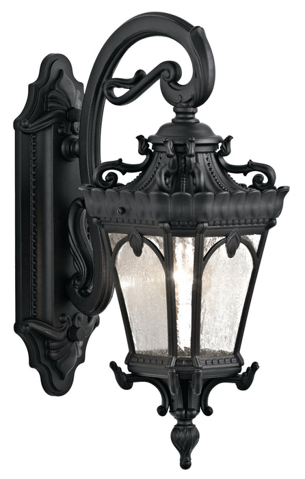 Kichler 9356BKT One Light Outdoor Wall Mount, Textured Black