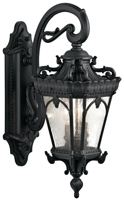 Kichler 9357BKT Two Light Outdoor Wall Mount, Textured Black