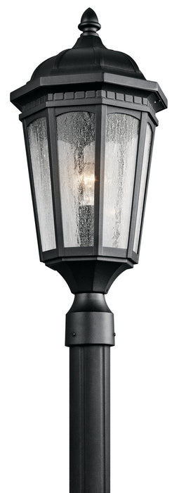 Kichler 9532BKT One Light Outdoor Post Mount, Textured Black