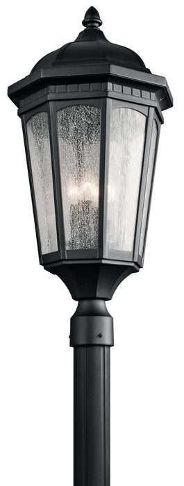Kichler 9533BKT Three Light Outdoor Post Mount, Textured Black