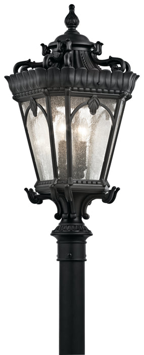 Kichler 9559BKT Four Light Outdoor Post Mount, Textured Black
