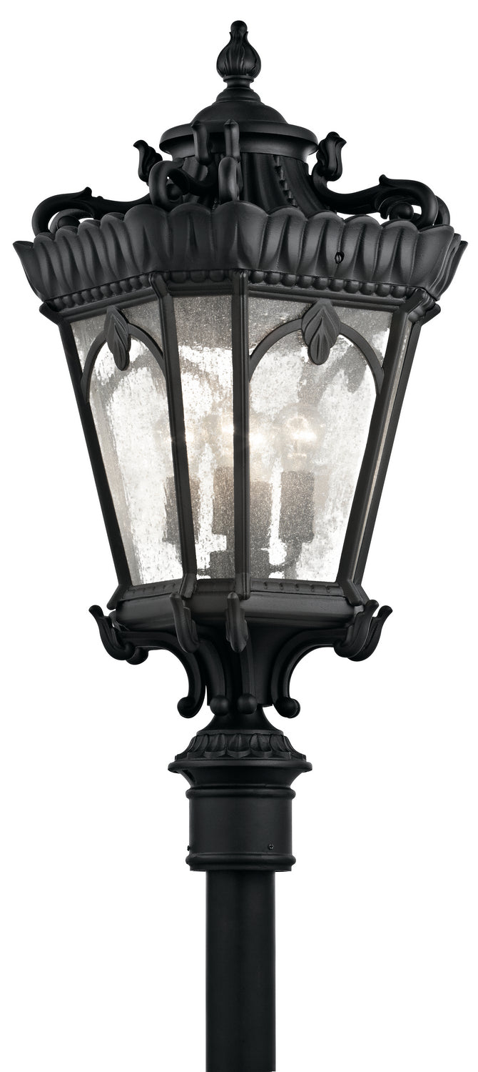 Kichler 9565BKT Four Light Outdoor Post Mount, Textured Black